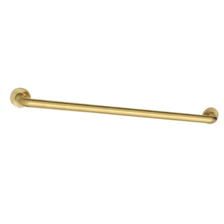 Kingston Brass DR514307 30-Inch x 1-1/4-Inch O.D Grab Bar, Brushed Brass DR514307